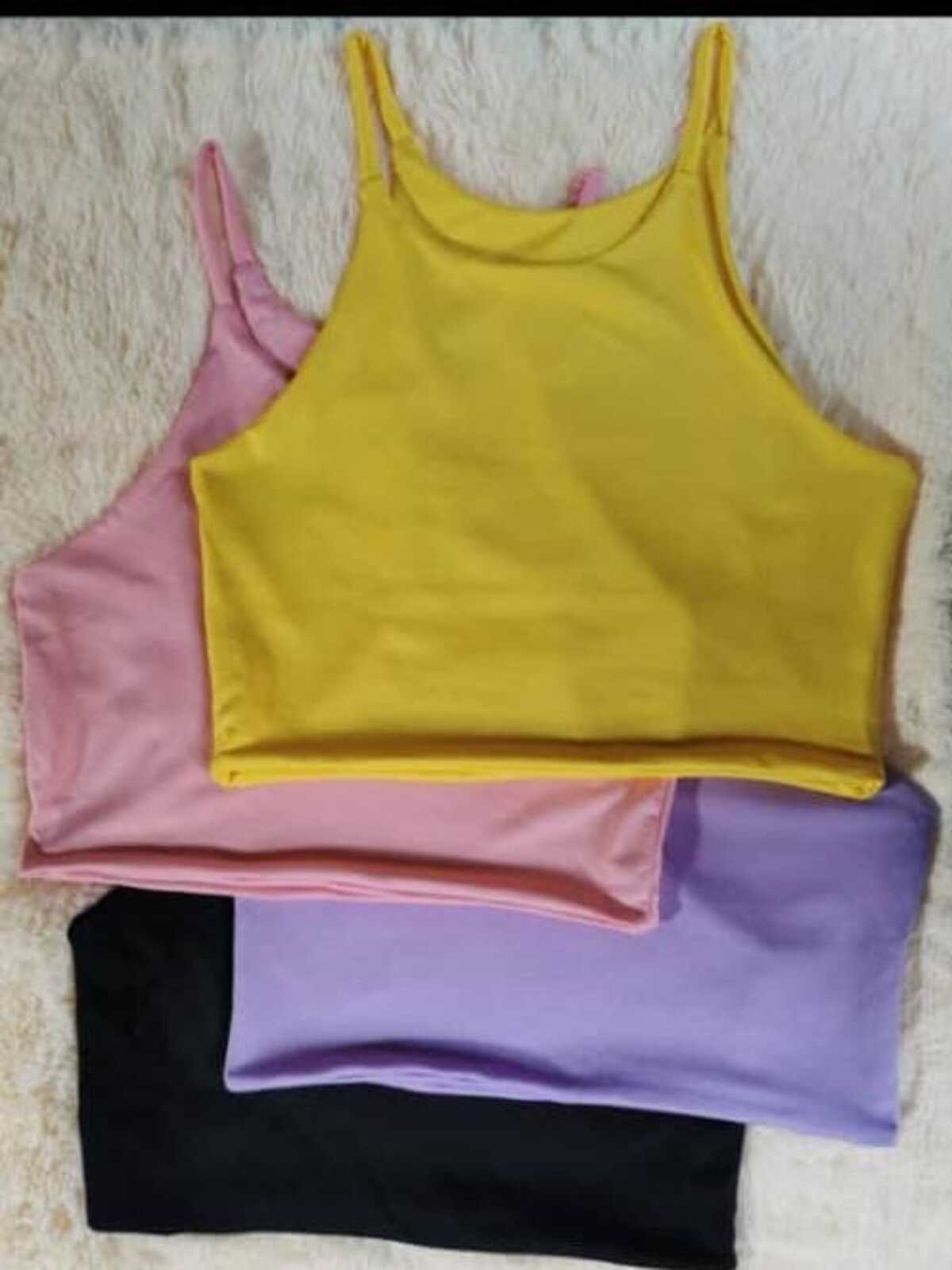 Blusas Croptop Tira Corta